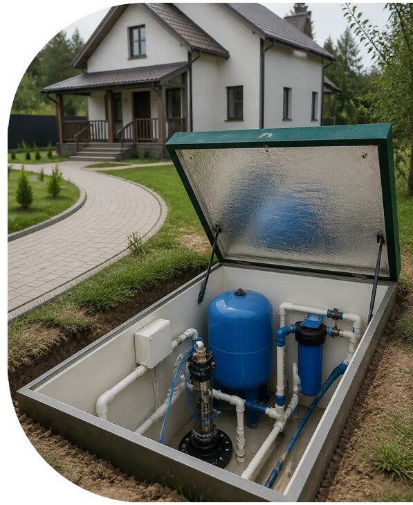Автономное водоснабжение дома в Моршанске от 155775 р. | АПаруса-Мрш